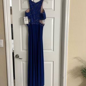 Prom Dress Royal Blue/Nude